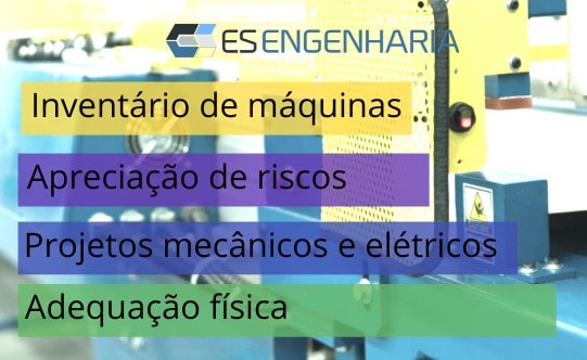 Linha de produção com máquinas adequadas à NR-12