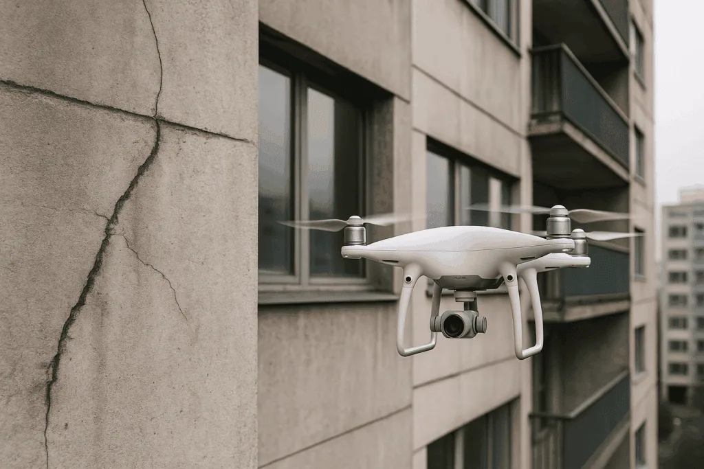Inspeção de Fachadas com Drone: o que é e quando contratar
