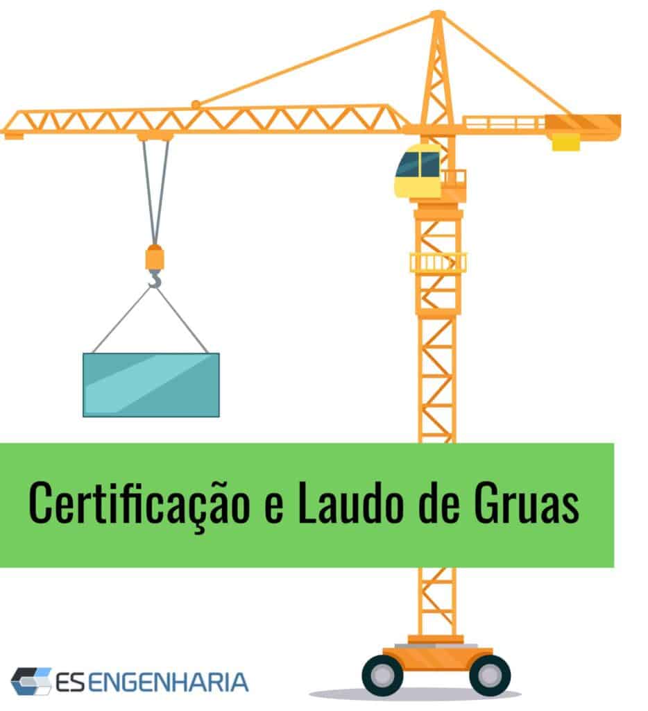Teste de carga em guindaste industrial