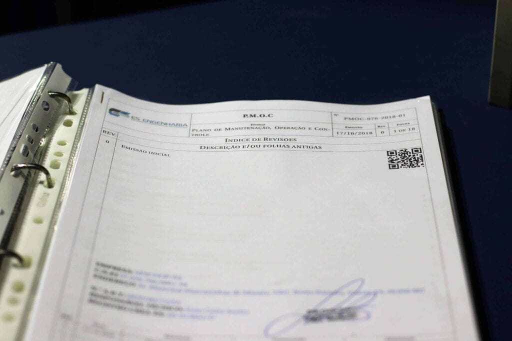 PMOC — Prontuário técnico e plano de atividades